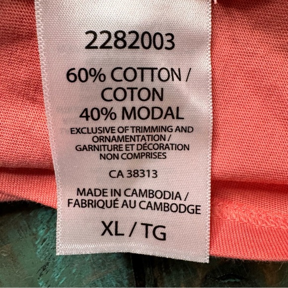 Bleu Gray Vneck Cap Sleeve Tshirt Size XL NWT Brand New - Picture 4 of 4